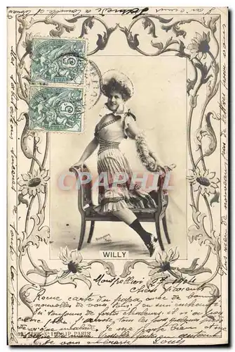 Cartes postales Willy Femme