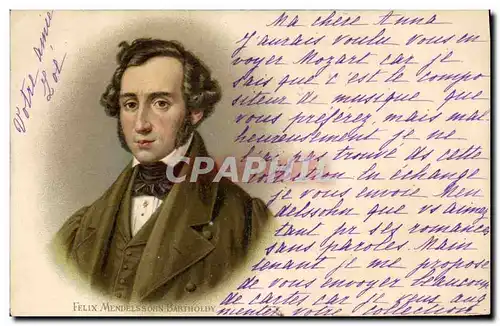 Cartes postales Felix Mendelssohn Bartholdy