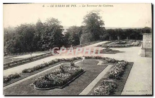 Ansichtskarte AK Cheval Equitation Hippisme Le Haras du Pin La terrasse du chateau