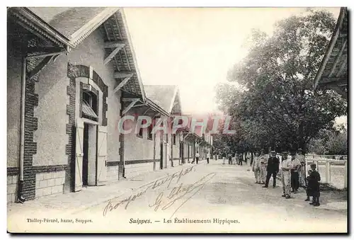 Cartes postales Cheval Equitation Hippisme Suippes Les etablissements hippiques