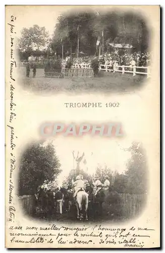 Cartes postales Cheval Equitation Hippisme Triomphe 1902 TOP