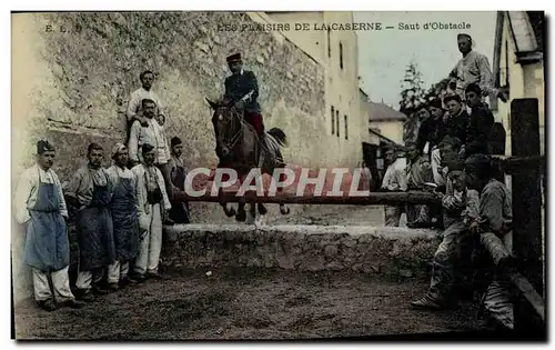 Ansichtskarte AK Cheval Equitation Hippisme Saut d&#39obstacle