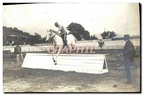 CARTE PHOTO Cheval Equitation Hippisme Militaria
