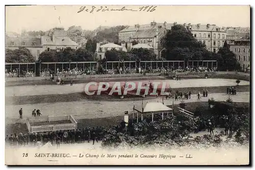 Ansichtskarte AK Cheval Equitation Hippisme Saint Brieuc Le champ de Mars pendant le concours hippique