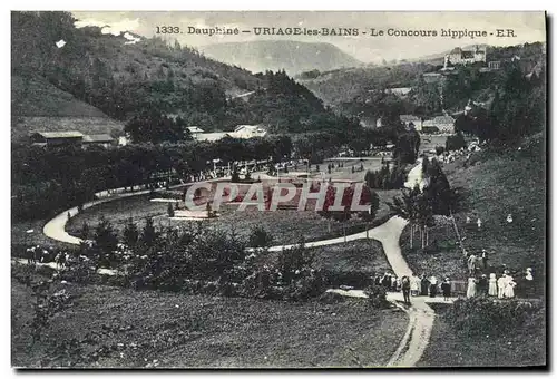 Vintage Postcard Horse Horsemanship Uriage Equestrian sports Baths the horse show