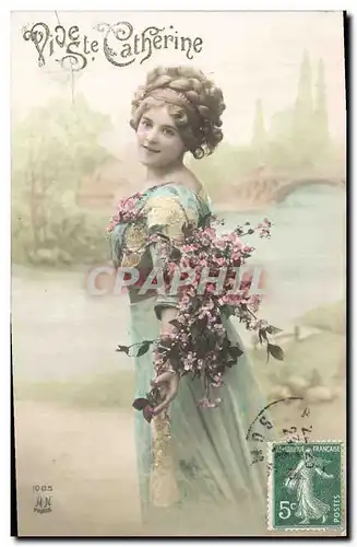 Cartes postales Fantaisie Femme Bonnet Ste Catherine