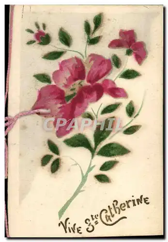 Cartes postales Fantaisie Fleurs Bonnet Ste Catherine