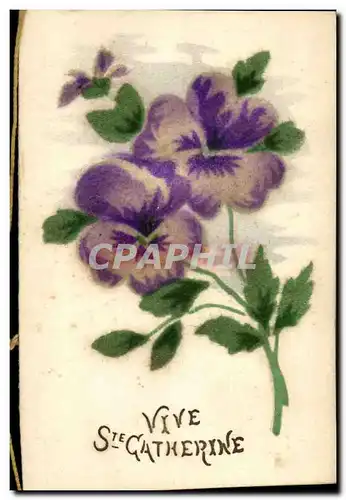 Cartes postales Fantaisie Fleurs Bonnet Ste Catherine