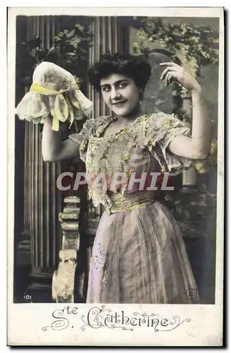 Cartes postales Fantaisie Femme Bonnet Ste Catherine