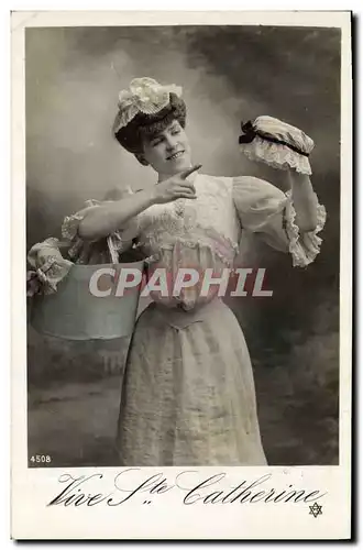 Cartes postales Fantaisie Femme Bonnet Ste Catherine