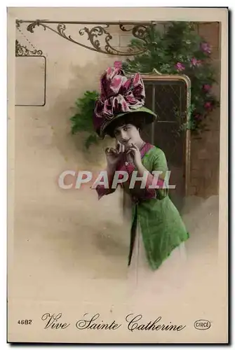 Cartes postales Fantaisie Femme Bonnet Ste Catherine