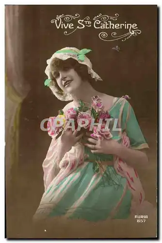 Cartes postales Fantaisie Femme Bonnet Ste Catherine