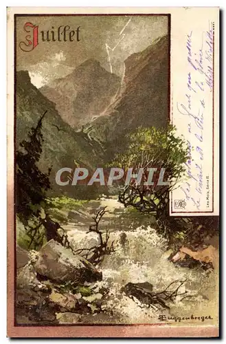 Cartes postales Fantaisie Mois juillet