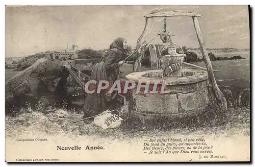 Cartes postales Fantaisie Femme Enfant Annee 1904