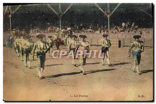 Ansichtskarte AK Corrida Course de taureaux Le paseo