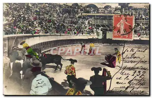 Cartes postales Corrida Course de taureaux Une caida