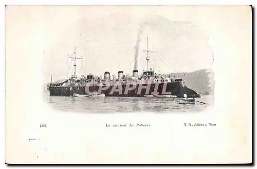 Ansichtskarte AK Bateau de Guerre Le croiseur Le Pothuau