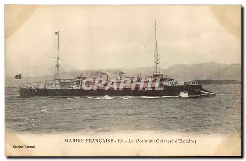 Cartes postales Bateau de Guerre Le Pothuau Cuirasse d&#39escadre