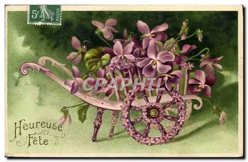 Cartes postales Fantaisie Fleurs