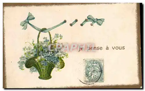 Cartes postales Fantaisie Fleurs