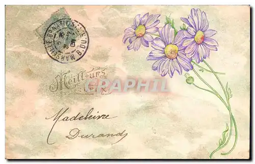 Cartes postales Fantaisie Fleurs