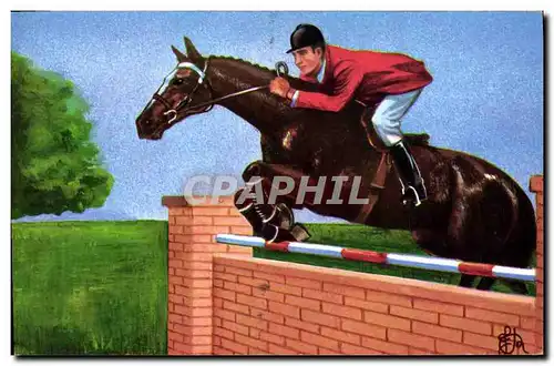 Cartes postales Hippisme Equitation Jeux Olympiques Chewing Gum Welcom Tarzan et Johnny
