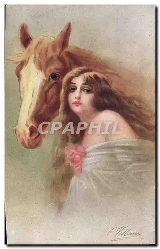 Cartes postales Hippisme Equitation Femme