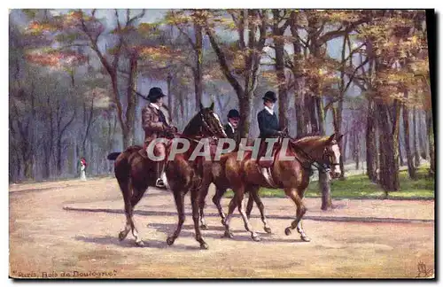 Cartes postales Hippisme Equitation Paris Bois de Boulogne