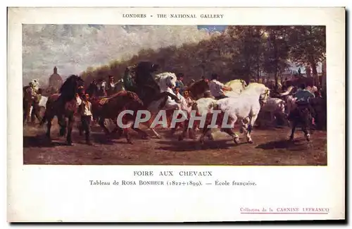 Ansichtskarte AK Hippisme Equitation Foire aux chevaux Rosa Bonheur Londres National Gallery