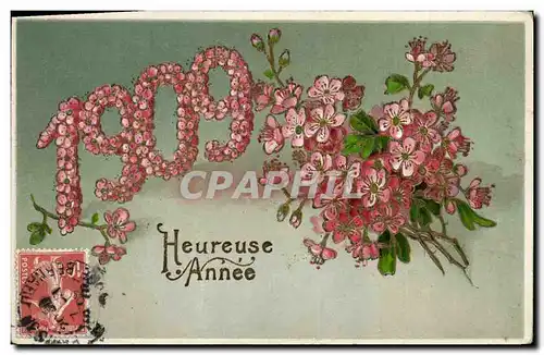 Cartes postales Fantaisie Fleurs Annee 1909