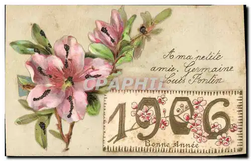 Cartes postales Fantaisie Fleurs Annee 1906