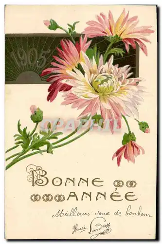 Cartes postales Fantaisie Fleurs Annee 1905