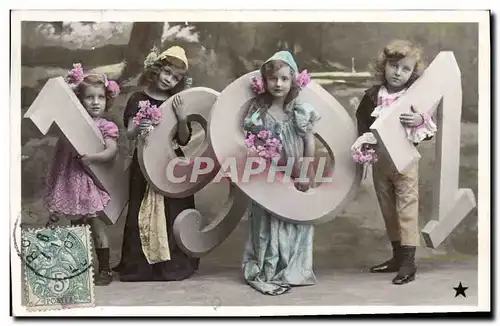 Ansichtskarte AK Fantaisie Enfants Annee 1907