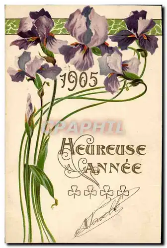 Ansichtskarte AK Fantaisie Fleurs Annee 1905