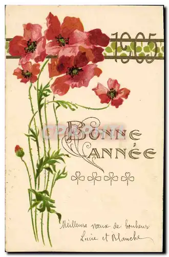 Ansichtskarte AK Fantaisie Fleurs Annee 1905