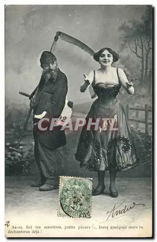 Ansichtskarte AK Fantaisie Femme Annee 1908