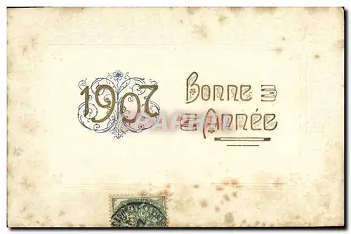 Ansichtskarte AK Fantaisie Fleurs Annee 1907