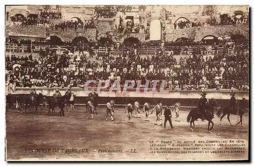 Ansichtskarte AK Corrida Course de taureaux Preliminaire