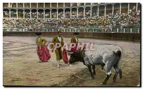 Ansichtskarte AK Corrida Course de taureaux Estocade