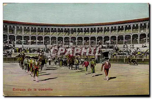 Cartes postales Corrida Course de taureaux Entrada de la cuadrilla