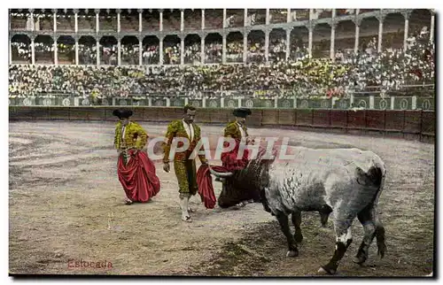 Ansichtskarte AK Corrida Course de taureaux Estocada