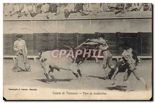 Cartes postales Corrida Course de taureaux Pose de banderilles