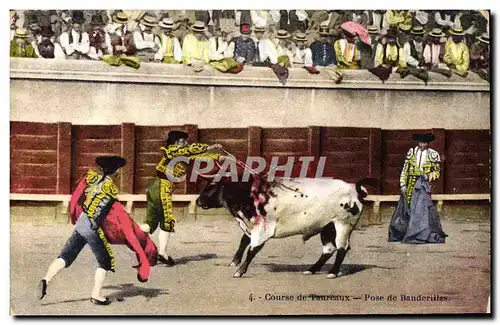 Cartes postales Corrida Course de taureaux Pose de banderilles