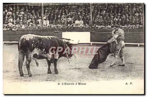 Cartes postales Corrida Course de taureaux L&#39entree a Matar