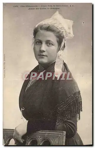 Cartes postales Folklore Jeune fille de Saint Suliac