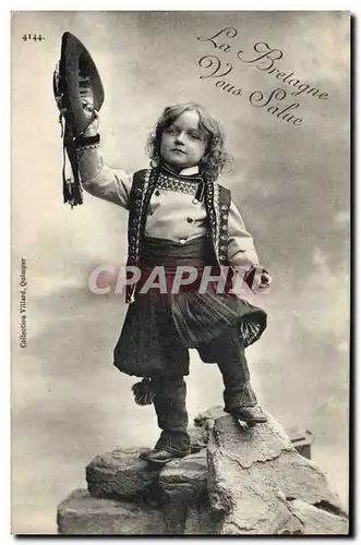 Cartes postales Folklore Bretagne Enfant