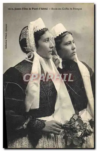 Cartes postales Folklore Jeunes filles de Pont L&#39Abbe