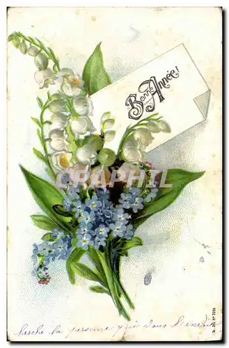 Cartes postales Fantaisie Fleurs Muguet