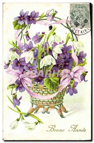 Cartes postales Fantaisie Fleurs