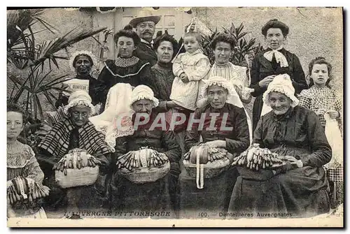 Ansichtskarte AK Folklore Dentelle Auvergne Dentellieres Auvergnates